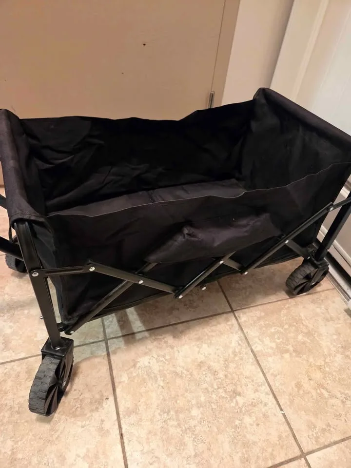 Folding collapsible wagon cart (27" x 16" x 17") image indicator(2)