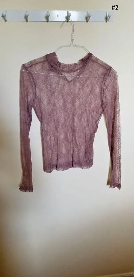 Mauve Lace Top