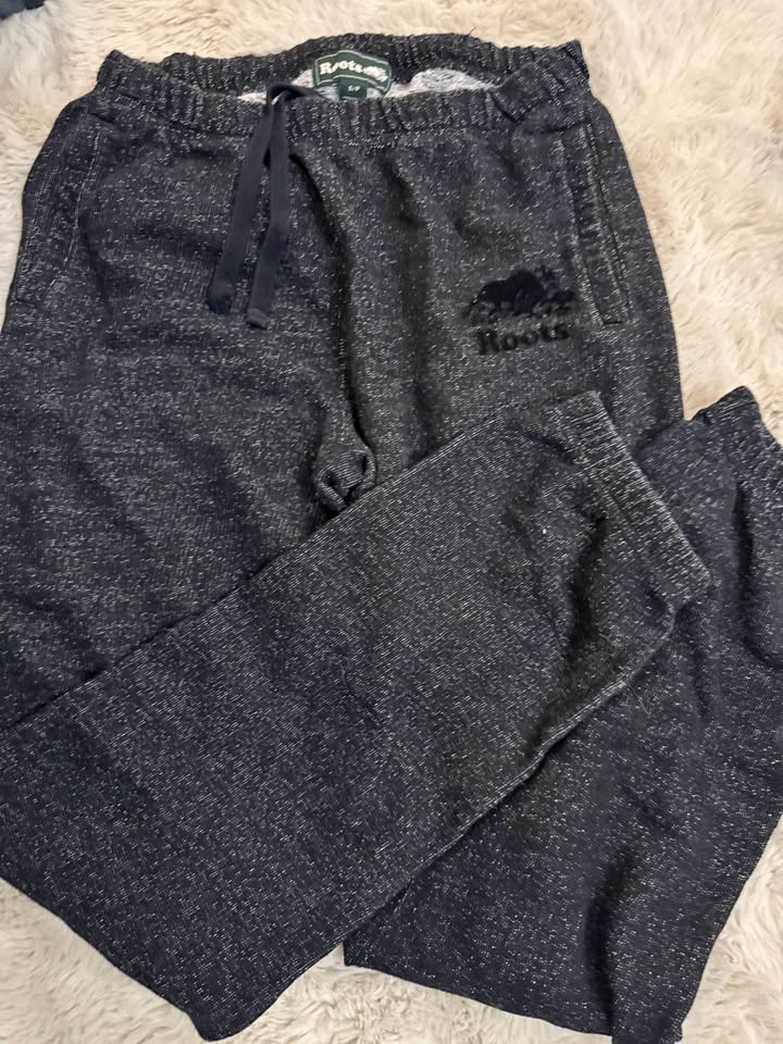 roots sweatpants grey/black