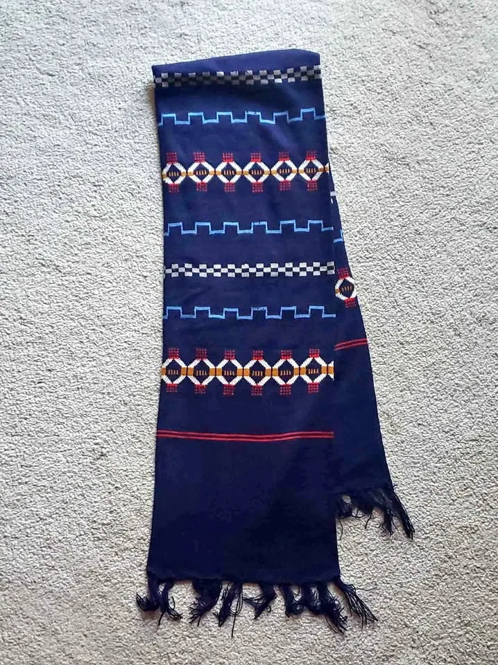 Printed Navy Blue Scarf thumbnail