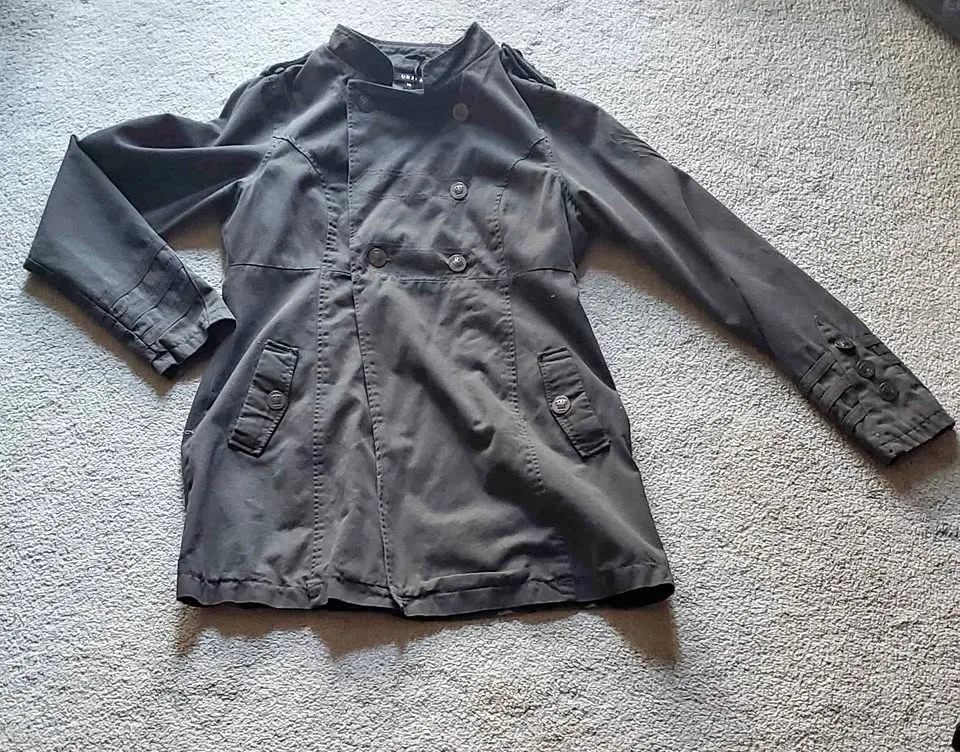 Dark Grey Trench Coat - 100% cotton thumbnail
