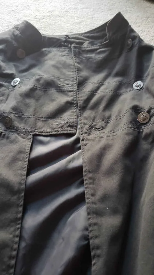 Dark Grey Trench Coat - 100% cotton image indicator(6)