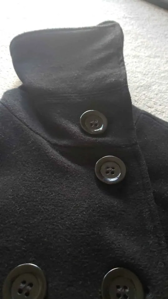 Black Wool Coat - S/M image indicator(2)