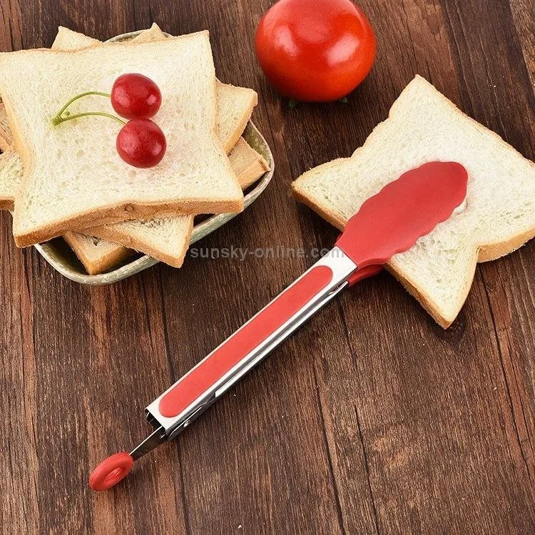 Kitchen Tongs Set – 2 Pack - Stainless Steel - RED image indicator(9)