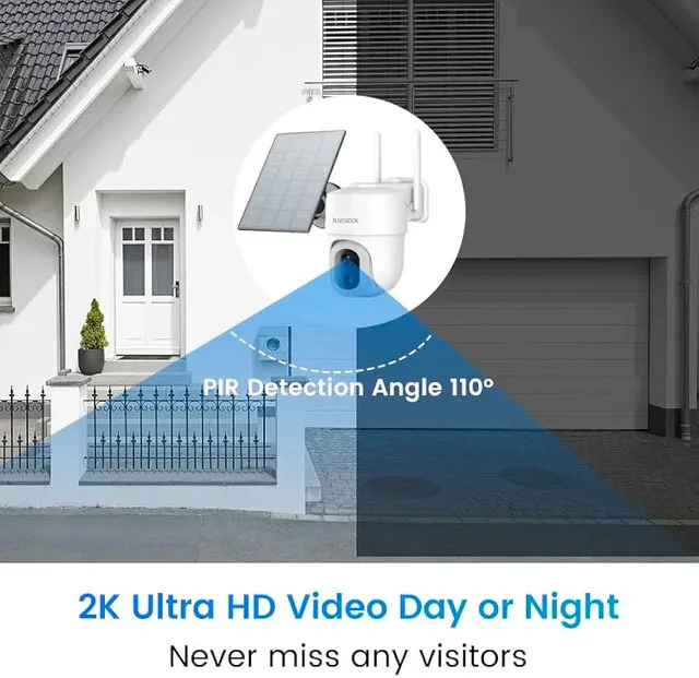 NEW Funovation Solar Security Camera – 2K/3MP Wireless Outdoor image indicator(5)