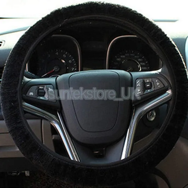 NEW Soft Plush Winter Car Steering Wheel Cover image indicator(6)