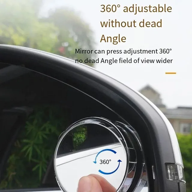 2" HD Glass Frameless Blind Spot CAR Mirrors (2-Pack) image indicator(7)