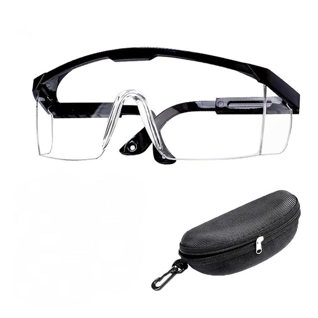 NEW Safety glasses with CASE for Construction , Industrial