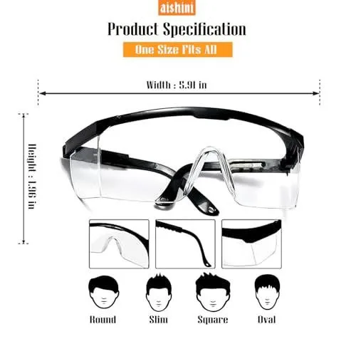NEW Safety glasses with CASE for Construction , Industrial image indicator(4)