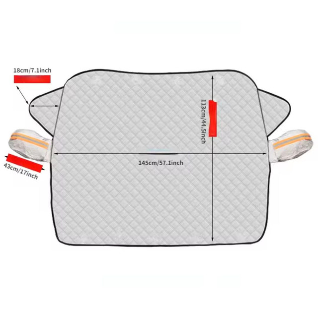 Car Windshield Snow & Sun Cover Hail Protector– 57" x 44" - photo 4