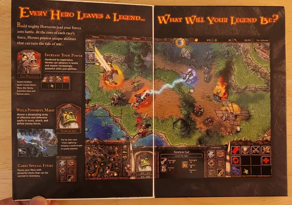 Retro PC game Warcraft III and Frozen Throne image indicator(3)