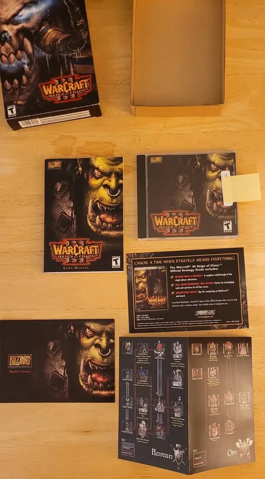 Retro PC game Warcraft III and Frozen Throne image indicator(4)