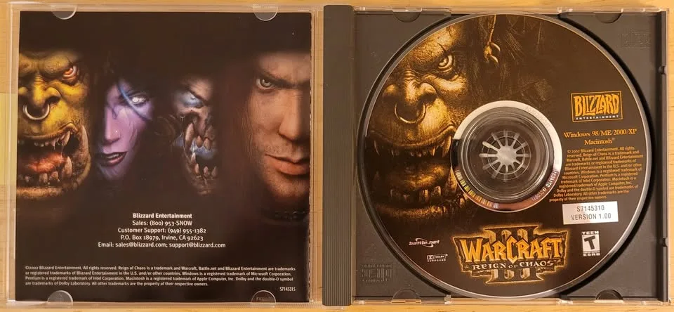 Retro PC game Warcraft III and Frozen Throne image indicator(5)