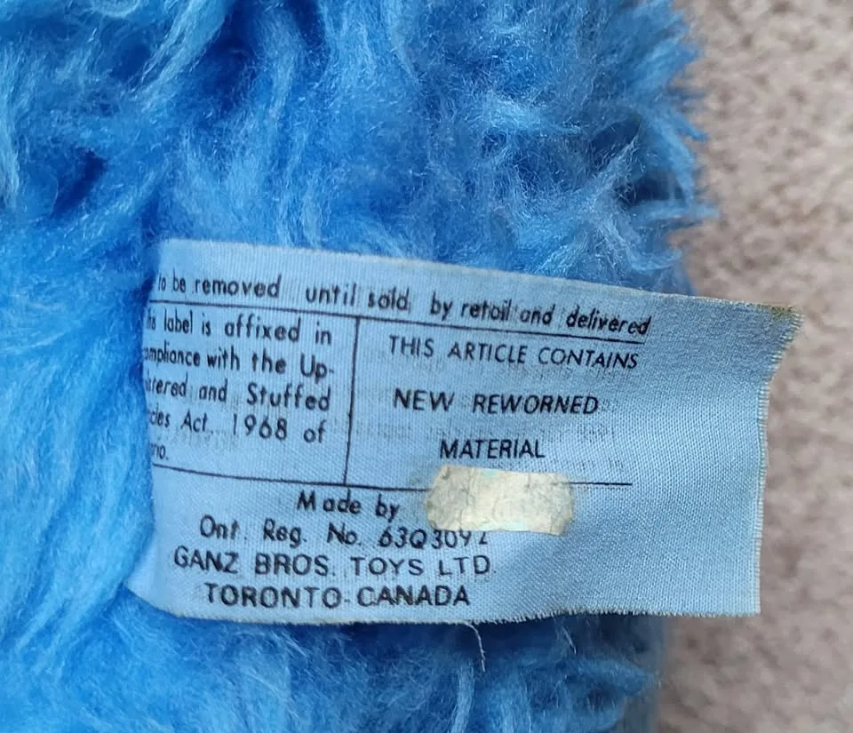 Vintage Cookie Monster Plush Ganz Bros image indicator(5)