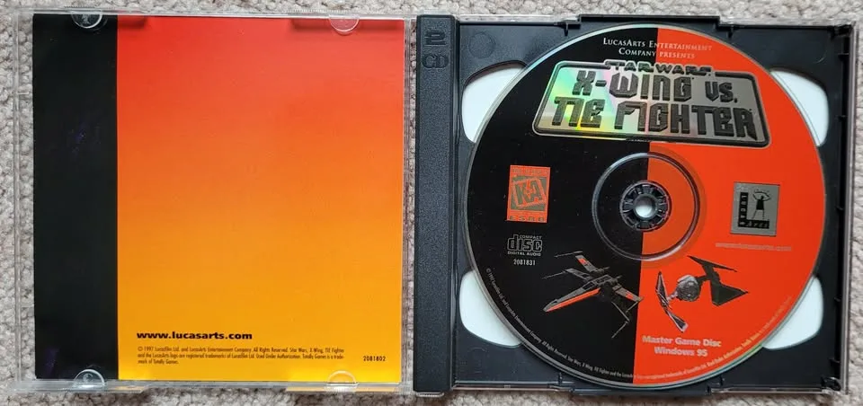 X-Wing vs TIE Fighter CD Vintage PC Game Big Box image indicator(6)