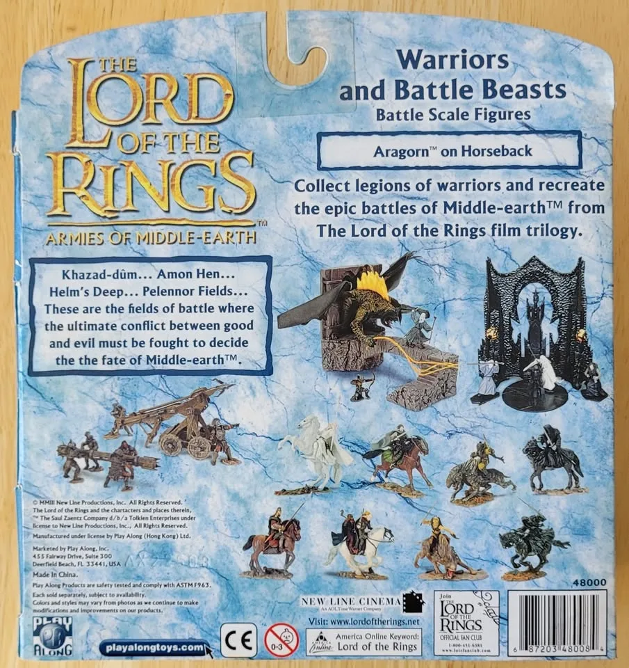 LOTR Aragorn on Horseback New in Box Unopened NIB image indicator(2)