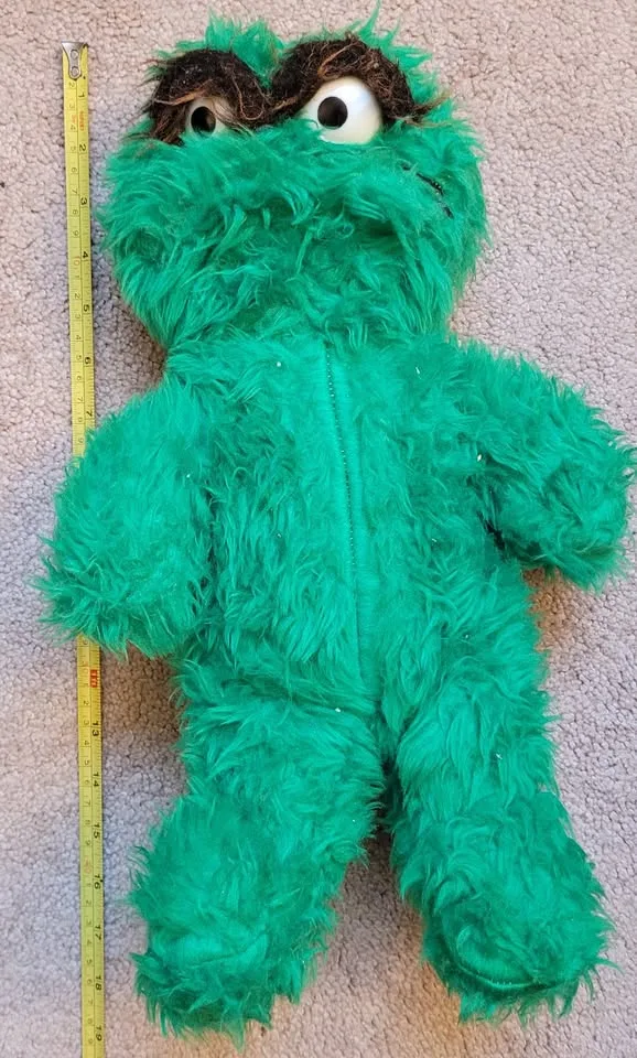 Vintage Oscar The Grouch Plush, Ganz Bros image indicator(4)