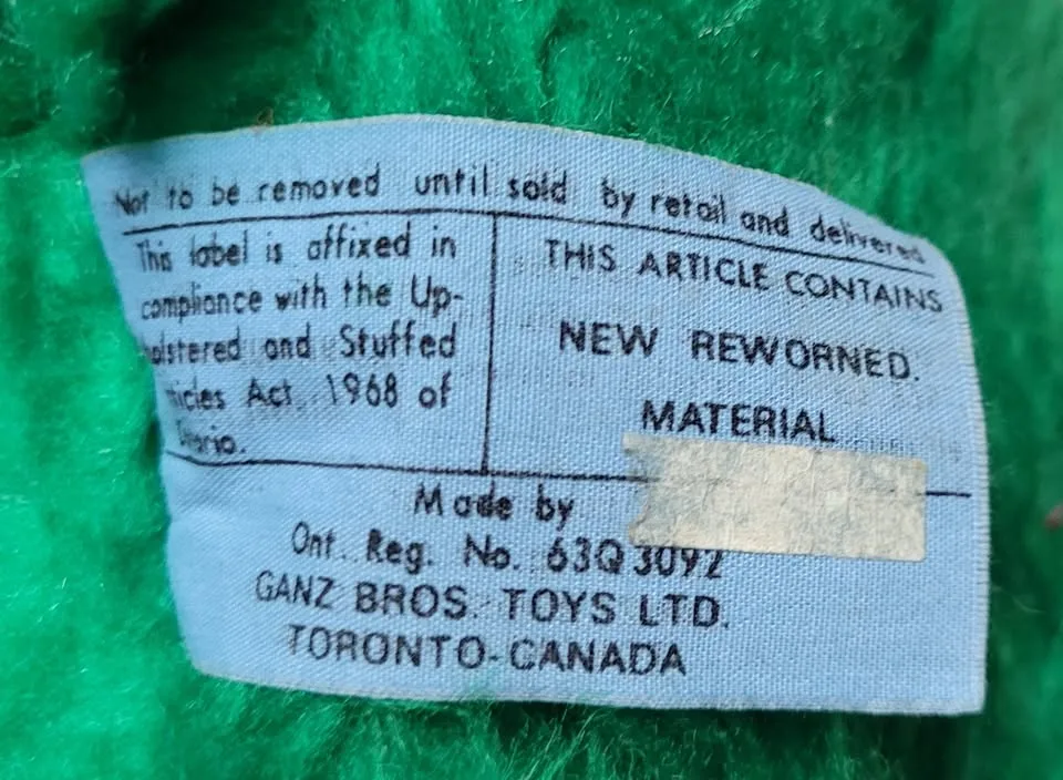 Vintage Oscar The Grouch Plush, Ganz Bros image indicator(5)