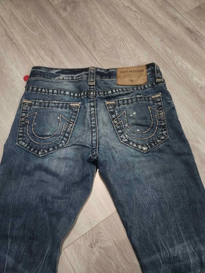 True Religion Men's Geno Relaxed Slim Distressed Jeans Size 29 - photo 5