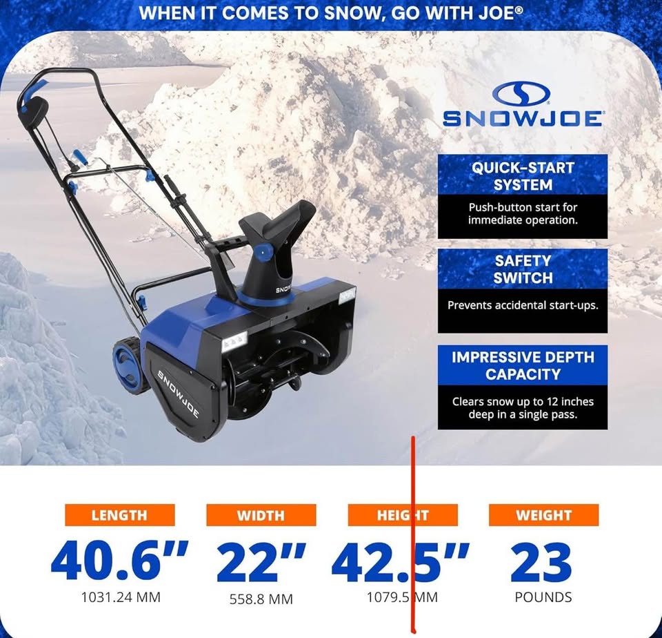 Snow Joe Electric Snow Blower, 22-Inch, 15-Amp - photo 3