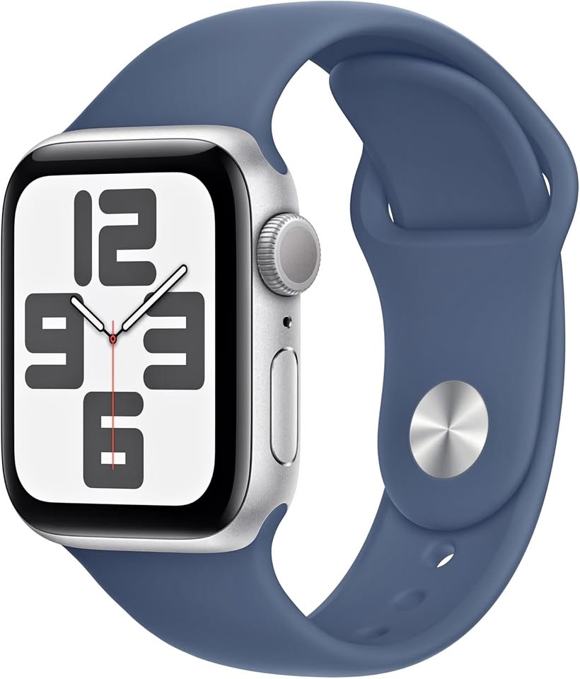 Apple Watch SE 2nd Gen 40mm GPS Silver Aluminum Denim Band