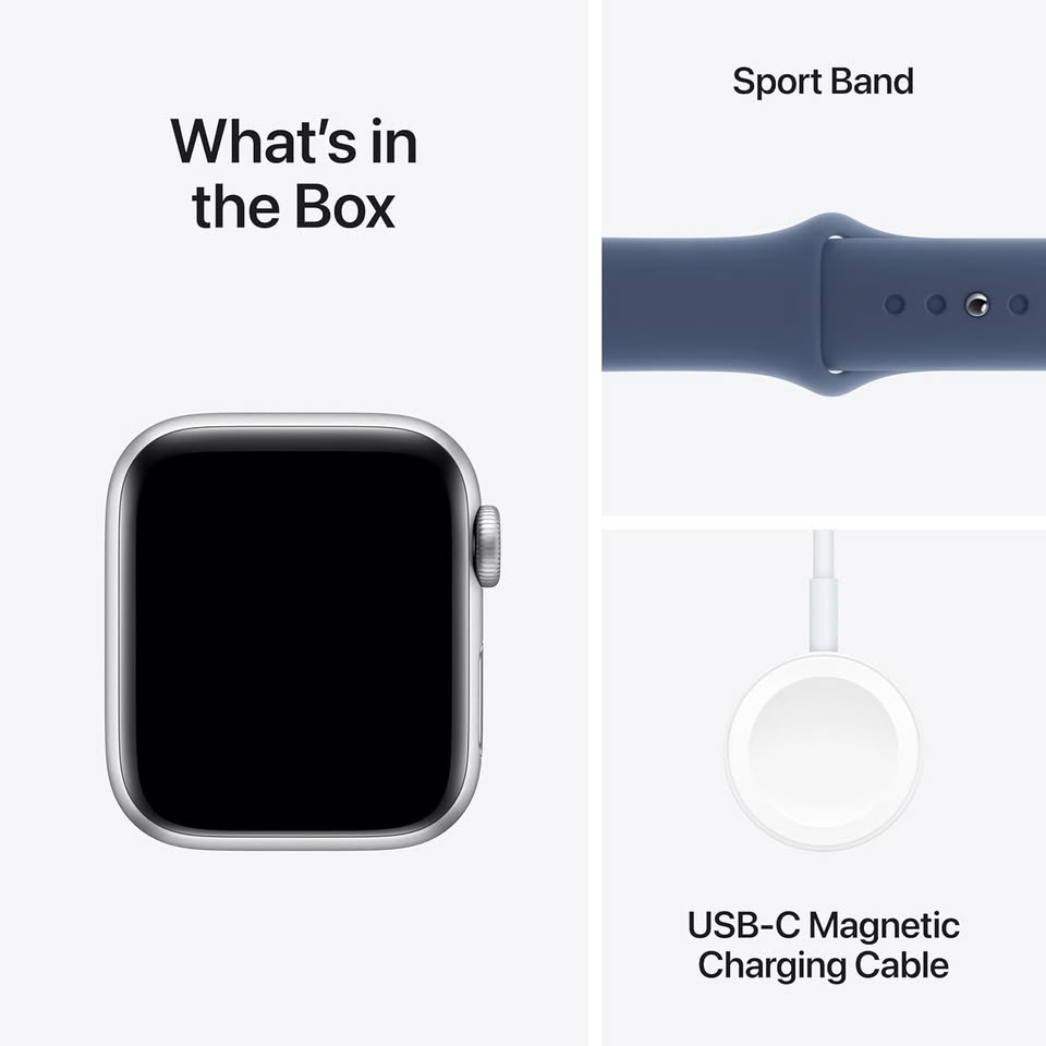 Apple Watch SE 2nd Gen 40mm GPS Silver Aluminum Denim Band - photo 4