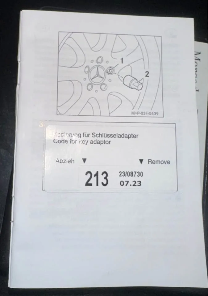 Mercedes Benz Wheel Locks image indicator(4)