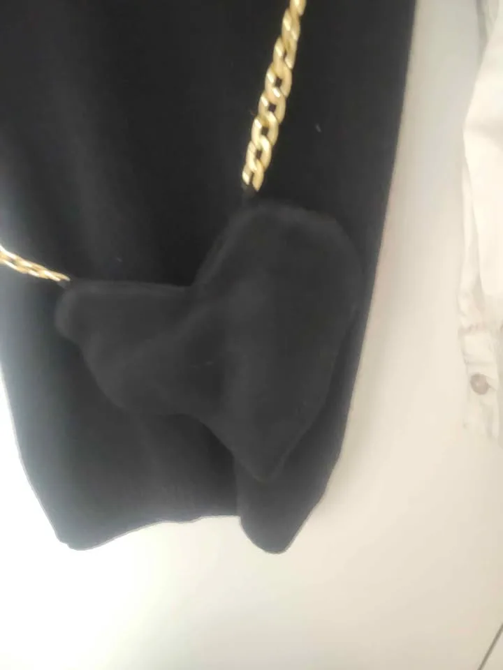 Black sweater dress with purse for girls 9-10 years image indicator(2)