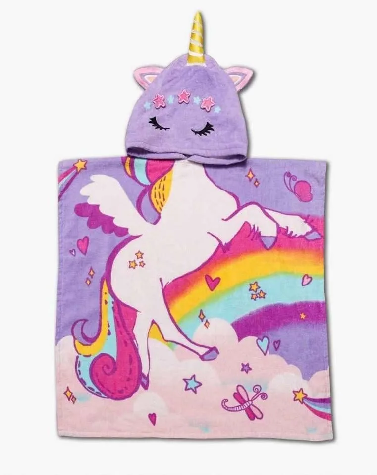 ✨ Unicorn Hooded Towel Poncho – BNWT 🦄🌈 image indicator(2)