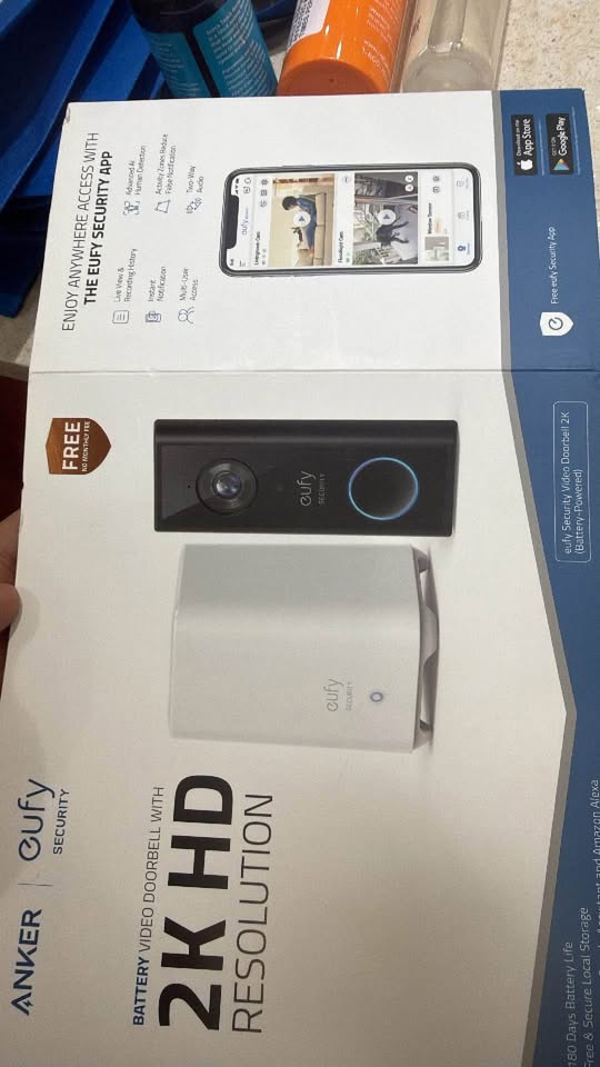 Eufy 2K doorbell camera with Homebase - photo 2
