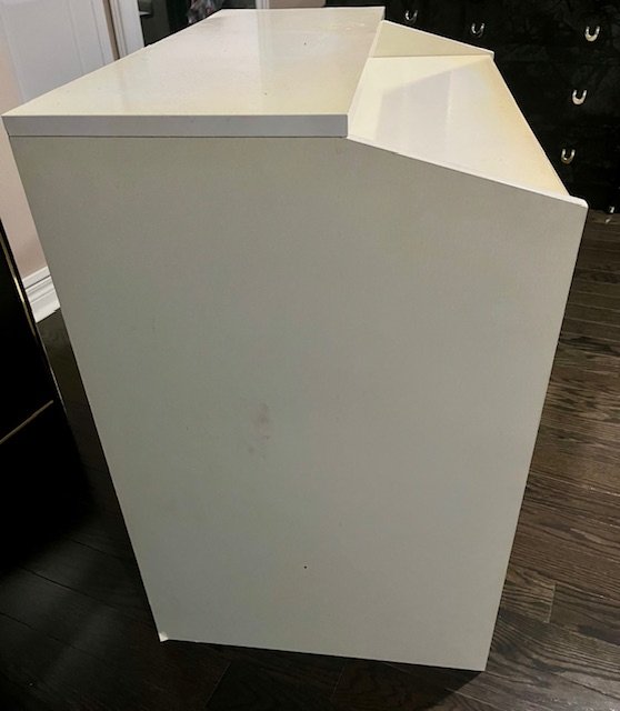 Small White Computer Desk - photo 3