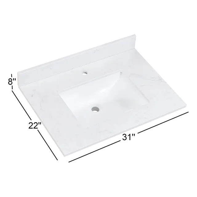 Salerno 31" Vanity Top w/ Sink - New in Box image indicator(2)