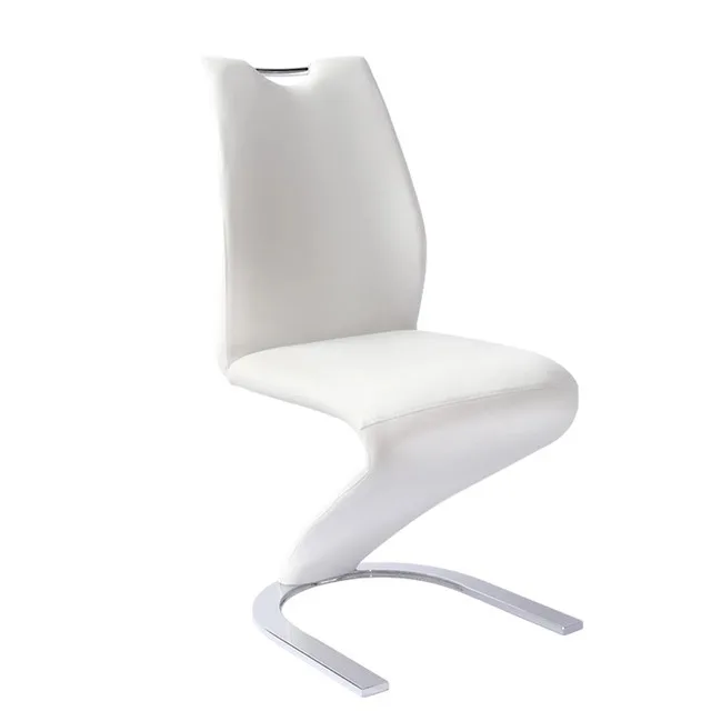 Modern Faux Leather 'z' Leg Dining Chairs (Set of 4) image indicator(3)