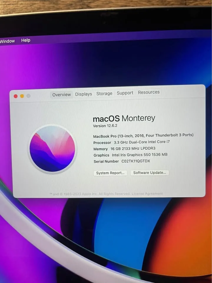 MacBook Pro 3.3Ghz i7 16GB 256GB SSD image indicator(3)