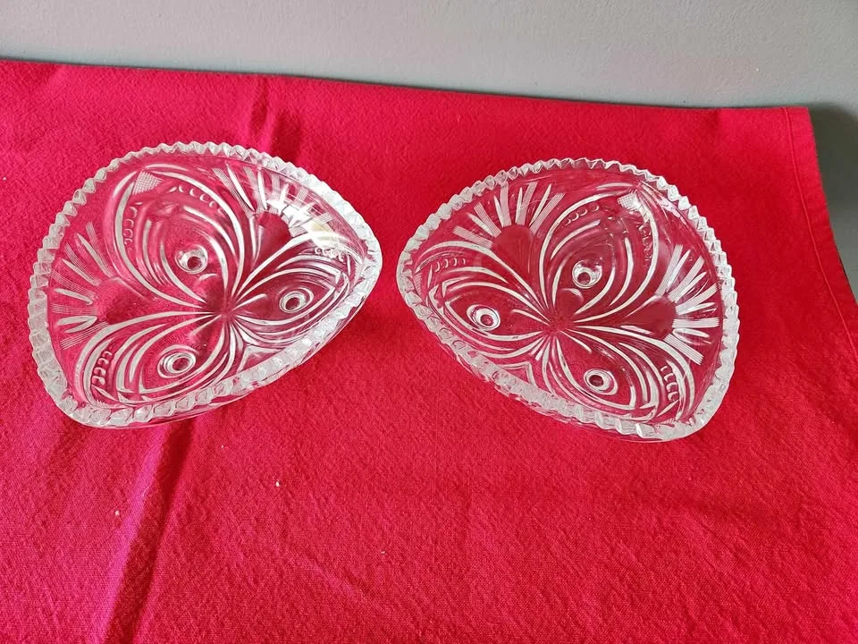 Two serving bowl Crystal
