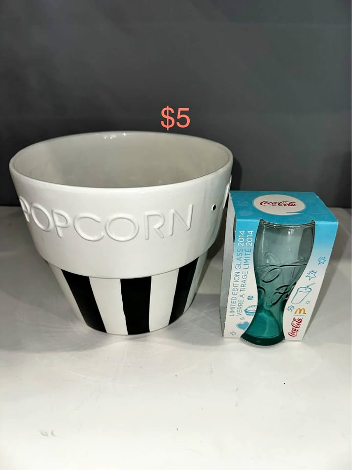 Popcorn Bowl & McDonald Cup