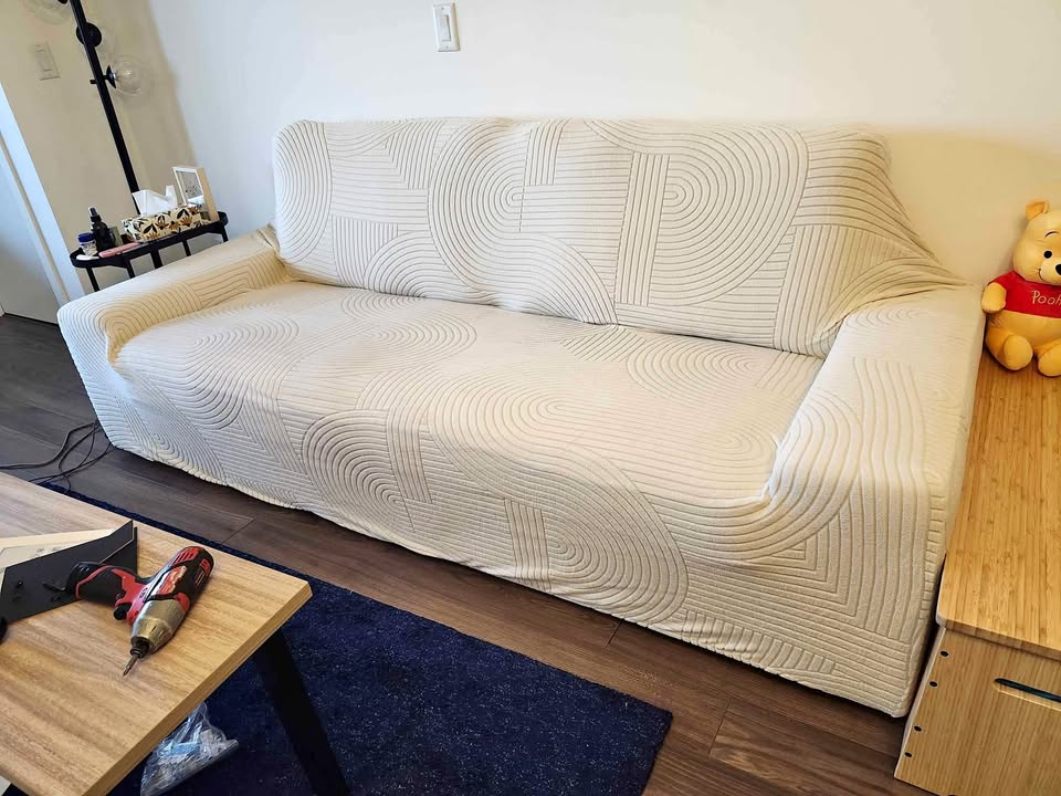 Beige Sofa Cover