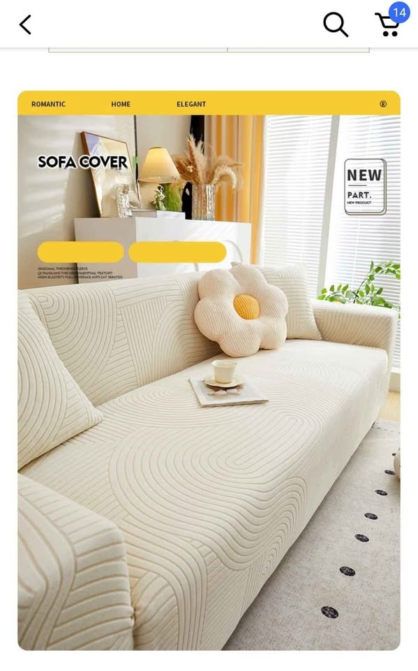 Beige Sofa Cover - photo 5