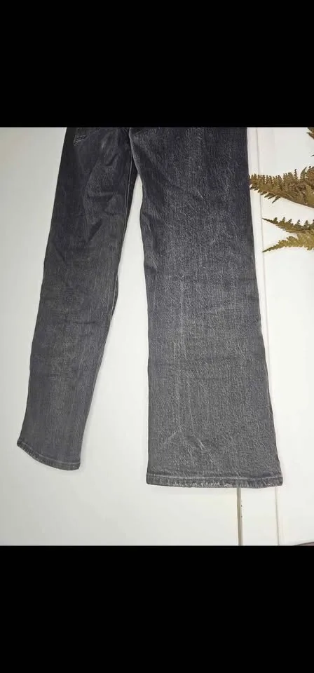 Size 28 Levis Ribcage Straight Ankle Dark Gray Women's Jeans image indicator(7)