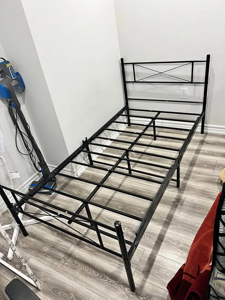 Bed frame with mattress thumbnail