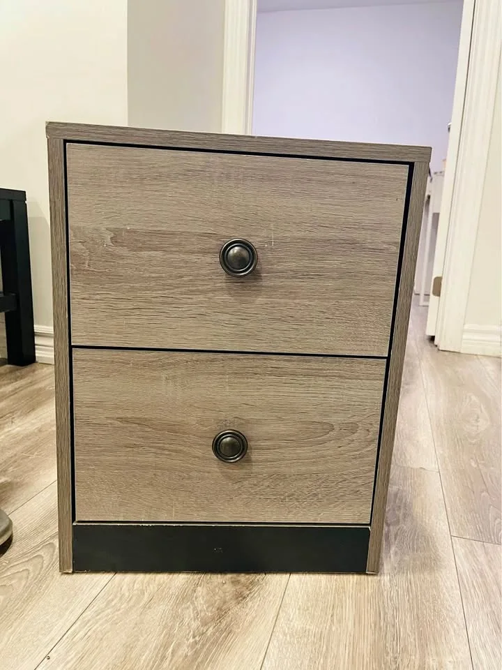 2 wooden storage with 2 drawers each thumbnail