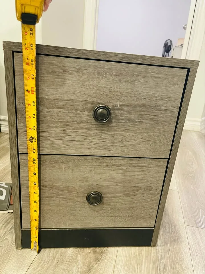 2 wooden storage with 2 drawers each image indicator(2)