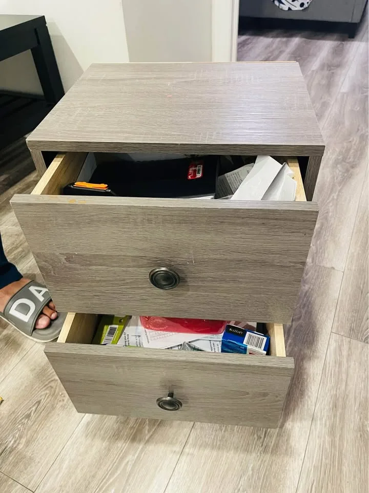 2 wooden storage with 2 drawers each image indicator(5)