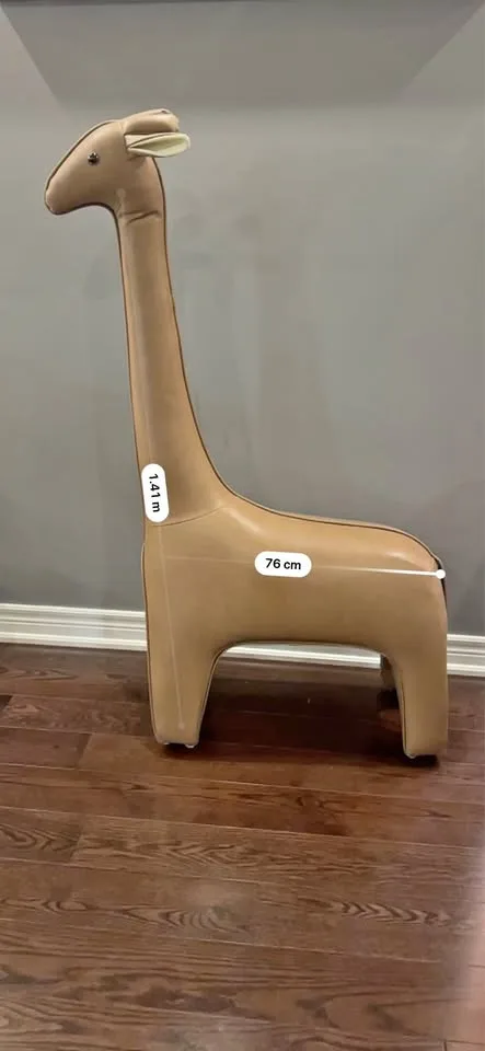Giraffe Ottoman Stool Decor thumbnail
