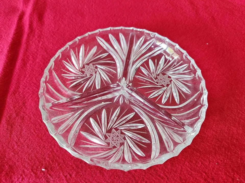 Serving plate crystal