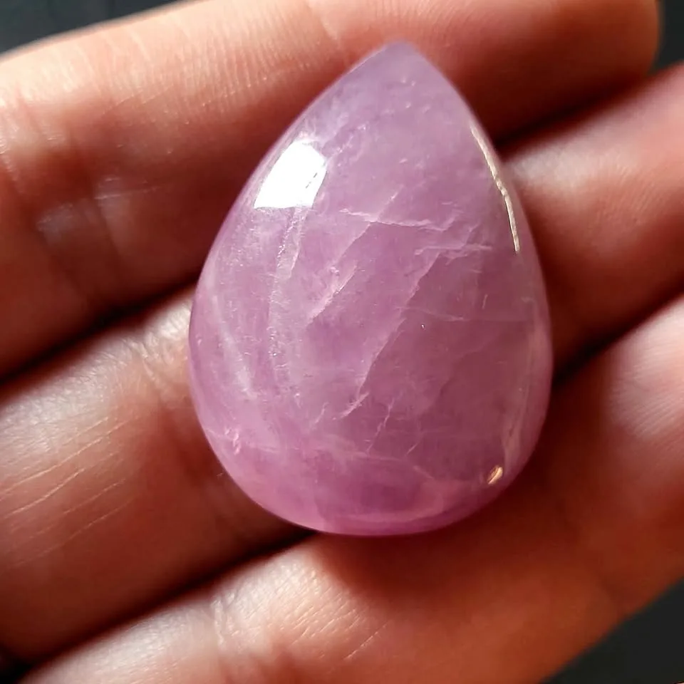 Kunzite Crystal Teardrop pendant image indicator(3)