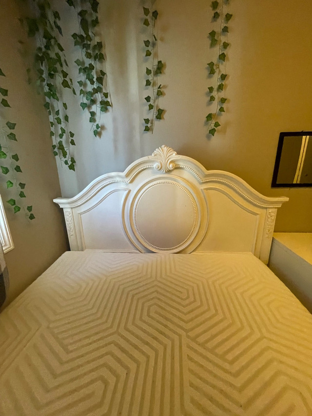 BEAUTIFUL Double bed frame, and Mattress