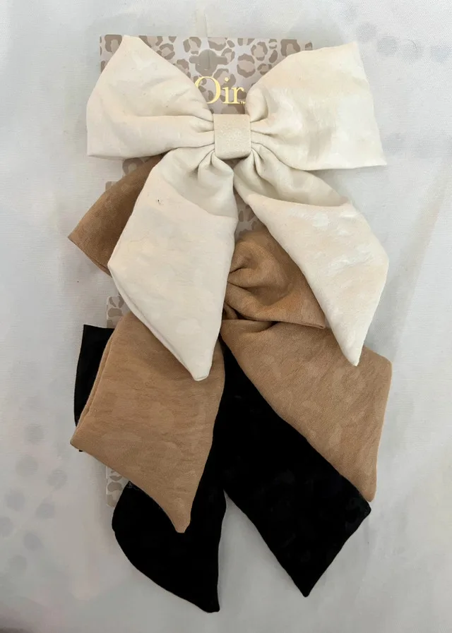 Set of 3 Oversized Bow Hair ties image indicator(3)