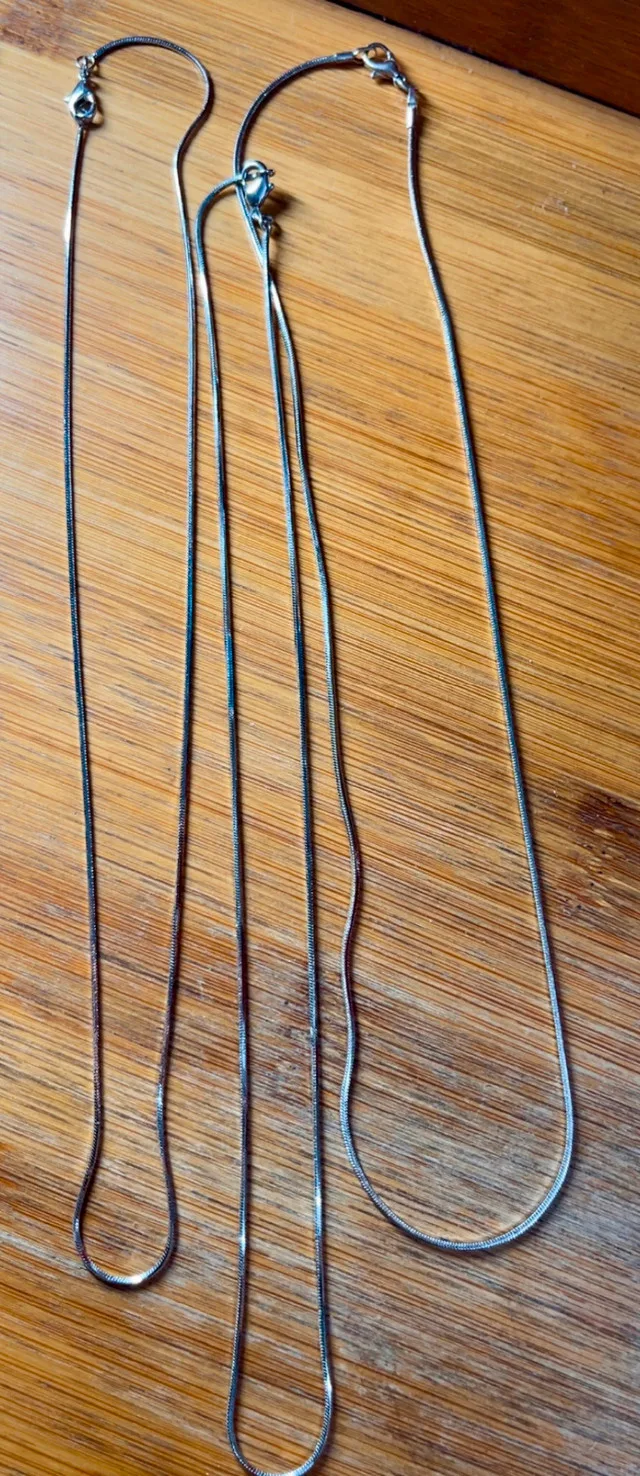 Women’s Silver-Tone Necklace Bundle - Locket & 4 Chains image indicator(5)