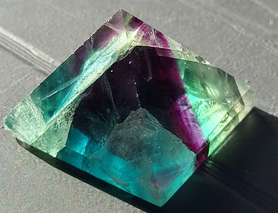 Rainbow Fluorite Pyramid - photo 3